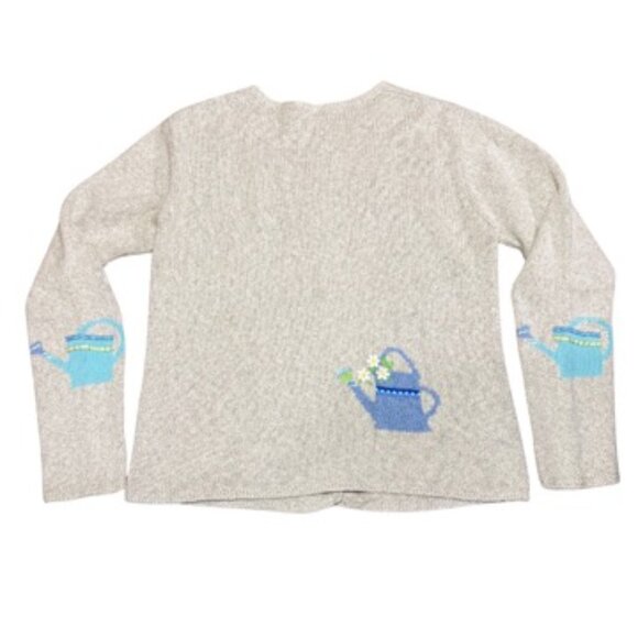 Northern Isles Vintage Embroidered Applique Garden Cardigan Size Medium‎ - Picture 2 of 4